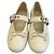 Bailarinas Miu Miu de cuero beige marfil