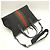 Borsa Tote Gucci Webbing Line Nero - vista 3