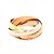 Anello Trinity di Cartier in oro tricolore - vista 2