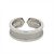 Cartier C2 Band Ring aus 18K Weißgold, Größe 48 - Ansicht 4