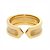 Anello C2 Band in oro giallo 18K Cartier - vista 2