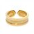 Anello C2 Band in oro giallo 18K Cartier - vista 4