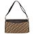 Borsa a Spalla Christian Dior Trotter Canvas Marrone Oro Auth 178153 D'oro - vista 2