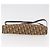 Borsa a Spalla Christian Dior Trotter Canvas Marrone Oro Auth 178153 D'oro - vista 5