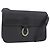 Borsa a Spalla Christian Dior Trotter Canvas PVC Nero Oro Auth 178171 D'oro