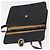 Borsa a Spalla Christian Dior Trotter Canvas PVC Nero Oro Auth 178171 D'oro - vista 18