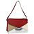 Céline CELINE Schultertasche Leder Rot Silber Authentisch 177971