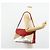Céline CELINE Schultertasche Leder Rot Silber Authentisch 177971 - Ansicht 23