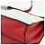 Céline CELINE Schultertasche Leder Rot Silber Authentisch 177971 - Ansicht 9