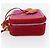 Borsa a tracolla vanity CHANEL CC Filigree Chain in cotone Rosa Oro CC Auth 177990 D'oro - vista 3