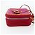 Borsa a tracolla vanity CHANEL CC Filigree Chain in cotone Rosa Oro CC Auth 177990 D'oro - vista 4