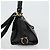Salvatore Ferragamo Gancini Sofia Hand Bag Leather 2way Black Gold Auth 176789 Golden - view 3