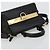 Salvatore Ferragamo Gancini Sofia Hand Bag Leather 2way Black Gold Auth 176789 Golden - view 6