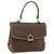 Céline Borsa CELINE Macadam Canvas PVC Pelle Marrone Oro Auth 179062 D'oro