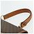 Céline Borsa CELINE Macadam Canvas PVC Pelle Marrone Oro Auth 179062 D'oro - vista 14