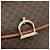 Céline Borsa CELINE Macadam Canvas PVC Pelle Marrone Oro Auth 179062 D'oro - vista 18
