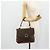 Céline Borsa CELINE Macadam Canvas PVC Pelle Marrone Oro Auth 179062 D'oro - vista 24