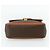 Céline Borsa CELINE Macadam Canvas PVC Pelle Marrone Oro Auth 179062 D'oro - vista 5