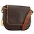 Céline Borsa a Spalla CELINE Macadam Canvas PVC Pelle Marrone Oro Auth BA12386 D'oro