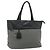 Borsa PRADA in nylon e pelle grigio nero Auth ka4199A Marrone