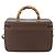 Borsa a Mano GUCCI Bamboo Pelle 2way Marrone Oro 013 2122 2491 Auth 168841 D'oro - vista 2