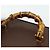 Borsa a Mano GUCCI Bamboo Pelle 2way Marrone Oro 013 2122 2491 Auth 168841 D'oro - vista 8