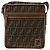 Borsa a Spalla FENDI Zucca Canvas Marrone Nero Autentica bs35004 - vista 13