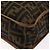 Borsa a Spalla FENDI Zucca Canvas Marrone Nero Autentica bs35004 - vista 16