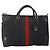 Bolsa Boston GUCCI GG Canvas Web Sherry Line Preta Ouro Auth 175830A Preto Dourado