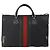 Bolsa Boston GUCCI GG Canvas Web Sherry Line Preta Ouro Auth 175830A Preto Dourado - vista 2