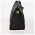 Bolsa Boston GUCCI GG Canvas Web Sherry Line Preta Ouro Auth 175830A Preto Dourado - vista 4
