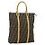 Borsa a mano FENDI Zucca Canvas Nero Marrone Auth 178688A