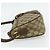 Borsa GUCCI GG Supreme Web Sherry Line in PVC Beige Oro 89 02 032 Auth 177923 D'oro - vista 3