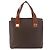 Céline Borsa CELINE Macadam Canvas PVC Pelle Marrone Oro Auth 178960 D'oro - vista 13