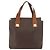 Céline Borsa CELINE Macadam Canvas PVC Pelle Marrone Oro Auth 178960 D'oro - vista 2
