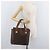 Céline Borsa CELINE Macadam Canvas PVC Pelle Marrone Oro Auth 178960 D'oro - vista 26