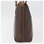 Céline Borsa CELINE Macadam Canvas PVC Pelle Marrone Oro Auth 178960 D'oro - vista 3