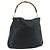 Borsa a Spalla GUCCI Bamboo in Pelle Nera e Oro 001 1577 2615 Auth bs34923 Nero D'oro