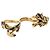 VERSACE Ring Metall Gold Tone Auth bs34882A