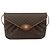 Céline Borsa a Spalla CELINE Macadam Canvas PVC Pelle Marrone Oro Auth 178221A D'oro - vista 13