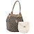 Borsa a Spalla SAINT LAURENT in Pelle 2 Set Beige White Auth bs34695 Bianco