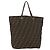Borsa Tote FENDI Zucca Canvas Nero Marrone Auth bs35018