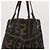 Borsa Tote FENDI Zucca Canvas Nero Marrone Auth bs35018 - vista 7