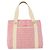 Bulgari Borsa BVLGARI Logo Mania Canvas Rosa Argento Auth 178503A - vista 13