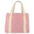 Bulgari Borsa BVLGARI Logo Mania Canvas Rosa Argento Auth 178503A - vista 2