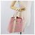 Bulgari Borsa BVLGARI Logo Mania Canvas Rosa Argento Auth 178503A - vista 20