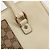 Borsa a Mano GUCCI GG Canvas Pelle Beige Oro 120895 Auth 177265 D'oro - vista 10