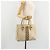 Borsa a Mano GUCCI GG Canvas Pelle Beige Oro 120895 Auth 177265 D'oro - vista 22