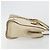 Borsa a Mano GUCCI GG Canvas Pelle Beige Oro 120895 Auth 177265 D'oro - vista 3