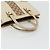 Borsa a Mano GUCCI GG Canvas Pelle Beige Oro 120895 Auth 177265 D'oro - vista 7